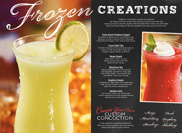 Ruby Tuesday Drink and Dessert Menu - Drink Photography