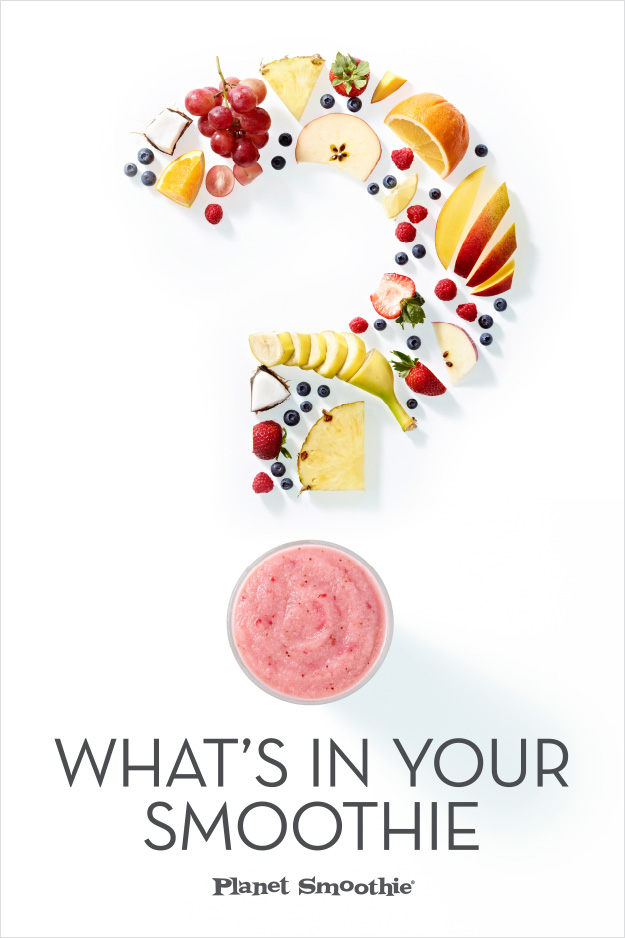 Planet Smoothie Question Mark Fruit Poster