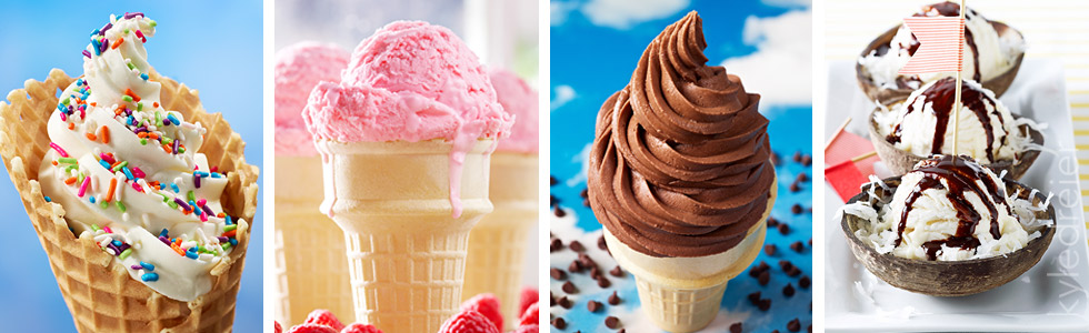fake ice cream food photography