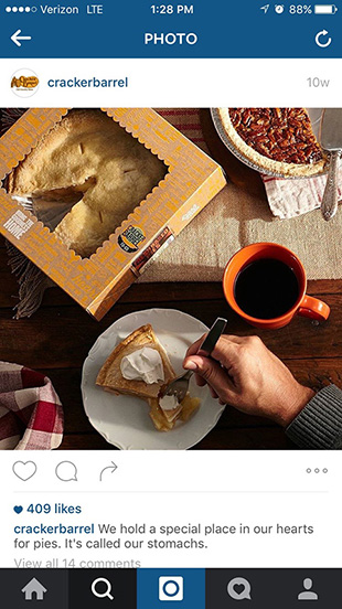 social media food photography