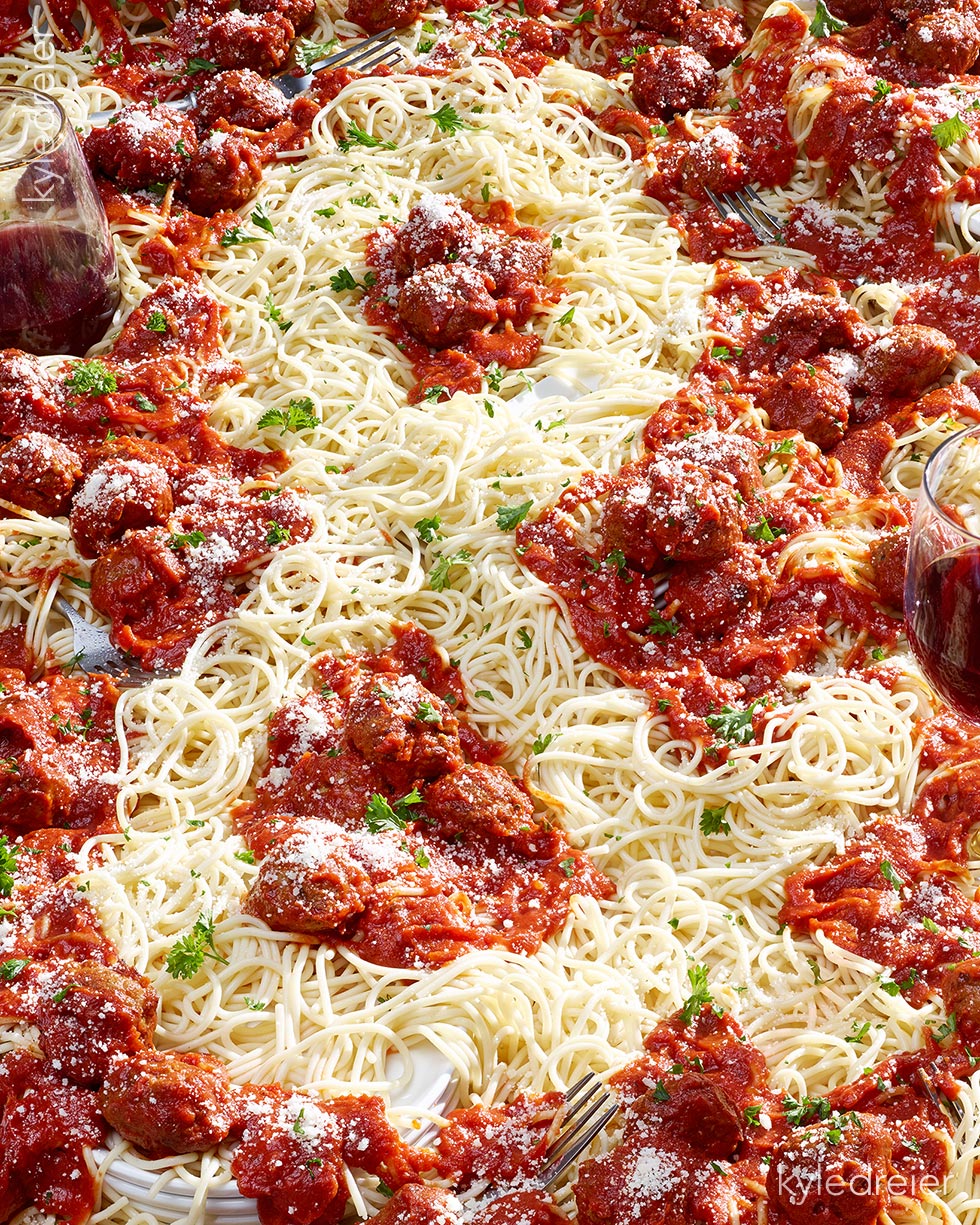 spaghetti & meatball ampersand